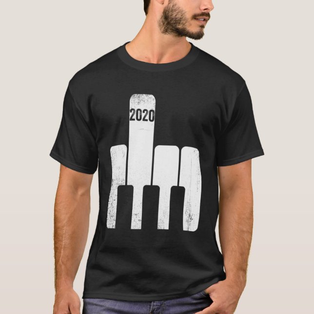 2020 Mittelfinger Sehr schlechtes Jahr T-Shirt (Vorderseite)