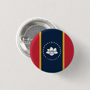 2020 New Mississippi In God We Trust State Flag Button