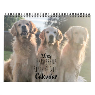 2020 ParkerPup & Friends Golden Retriever Kalender