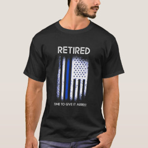 2020 Reinmütiger Polizeibeamter Polizist Flag Ges T-Shirt