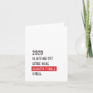 2020 Saisonfinale Grußkarte Karte