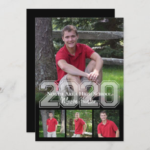 2020 Senior Erinnerungen Varsity Quad Foto Abschlu Einladung