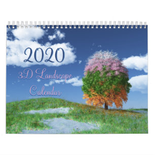 2020 SilverWebForge 3D Landschaftskalender Kalender