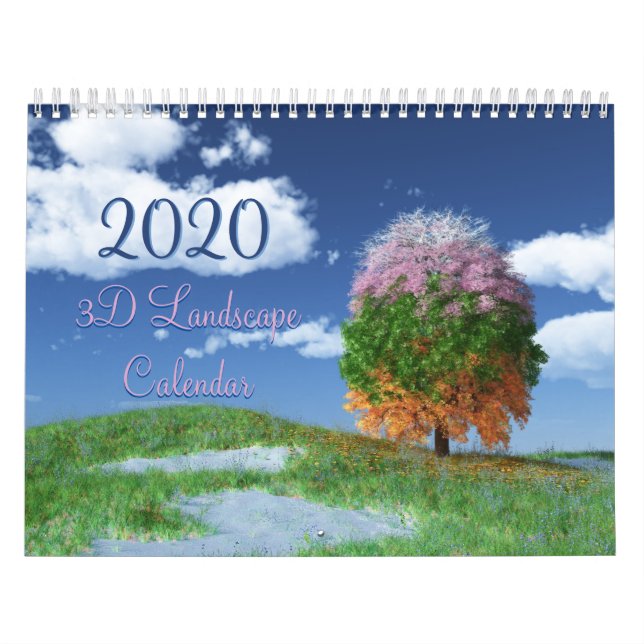 2020 SilverWebForge 3D Landschaftskalender Kalender (Titelbild)