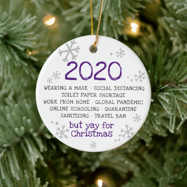 2020 Sind zum Kotzen, aber zu Weihnachten Keramik Ornament (Baum)