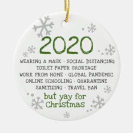 2020 Sind zum Kotzen, aber zu Weihnachten Keramik Ornament