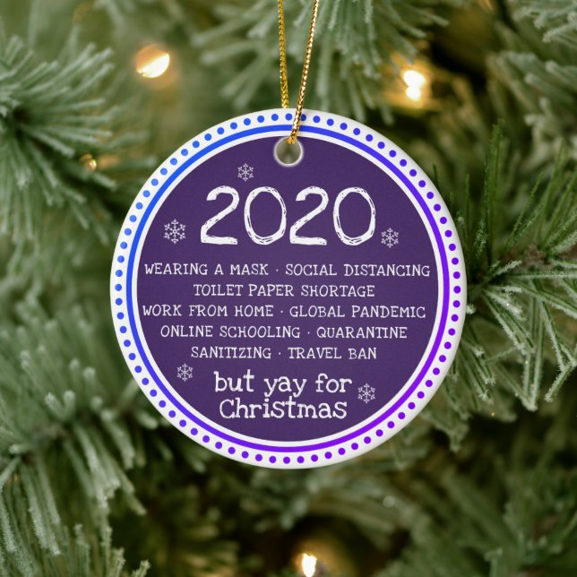 2020 Sind zum Kotzen, aber zu Weihnachten Keramik Ornament (Baum)