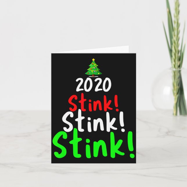 2020 Stink Stank Stunk Matching Family Christmas  Karte (Vorderseite)