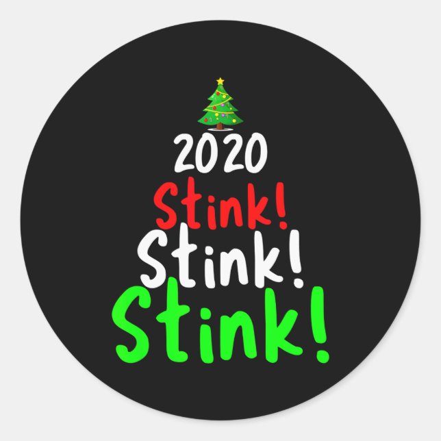 2020 Stink Stank Stunk Matching Family Christmas  Runder Aufkleber (Vorderseite)