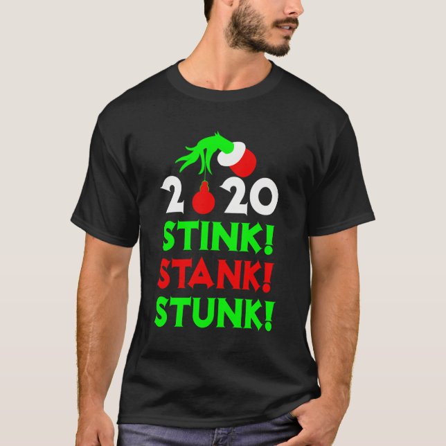 2020 Stink Stank Stunk Weihnachten Pajamas T-Shirt (Vorderseite)