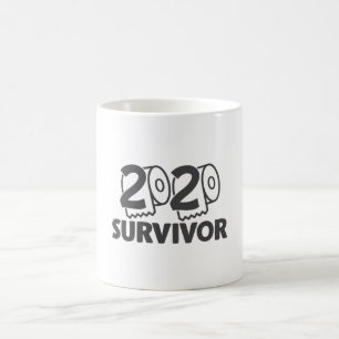 2020 Survivor Funny Coronavirus Meme Kaffeetasse