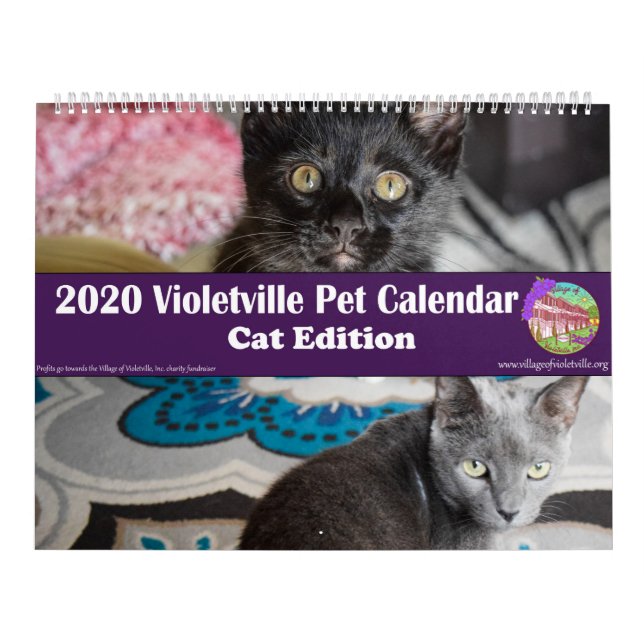 2020 Violetville Pet Calendar ~ Cat Edition Kalender (Titelbild)