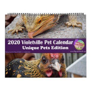 2020 Violetville Pet Calendar ~ Unique Pet Edition Kalender
