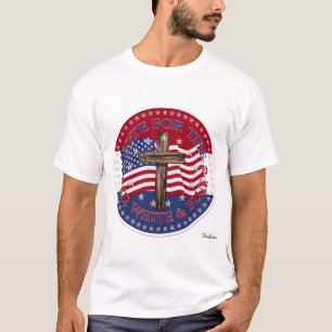 2020 Wählen Sie die rot-weiß-blaue Kreuzflagge T-Shirt