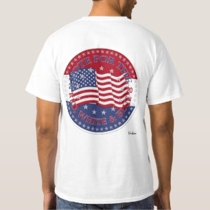 2020 Wählen Sie die rot, weiß und blau Flagge T-Shirt