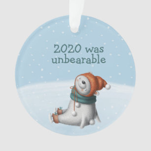 2020 war ein unerträglicher Eisbär Niedlich Ornament