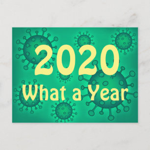 2020 Was für ein Jahr Postkarte