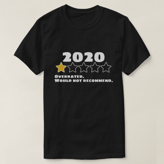2020 würde kein Star empfohlen T-Shirt (Design vorne)