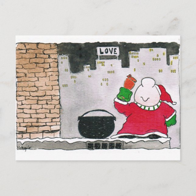 2020 Zickgy Santa-Karte Postkarte (Vorderseite)