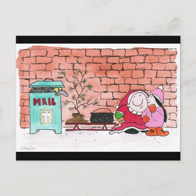 2020 Zickgy Wohltätigkeit santa Postkarte (Vorderseite)