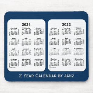 2021-2022 Polizeikasten Blue 2 Year Kalender von J Mousepad