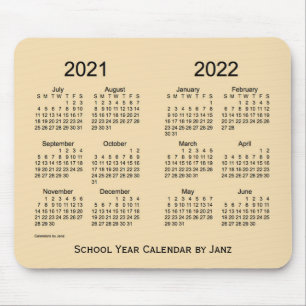 2021-202 Schuljahr Weizenkalender von Janz Mousepad