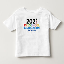 2021 Abschluss in der Vorschule Niedlicher Graduat Kleinkind T-shirt