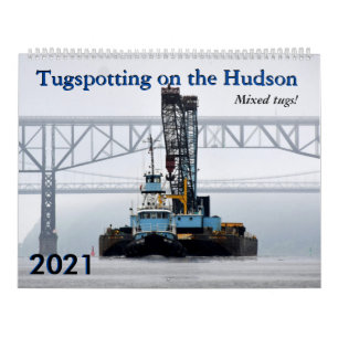 2021 Aufdeckung des Hudson Mixed Tugs Calendar Kalender