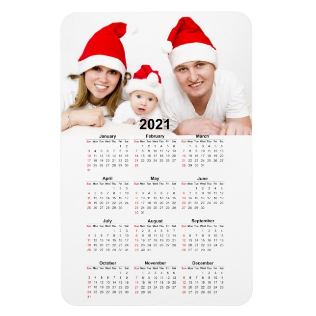 2021 Calendar with Photo Magnet (Vertikal)