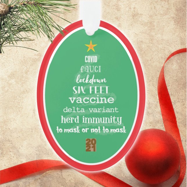 2021 Covid Commemorative Green Christmas Ornament (Von Creator hochgeladen)