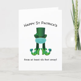 2021 Covid Quarantäne lustig Patrick's Day Feiertagskarte