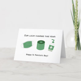 2021 Covid Quarantäne lustig Patrick's Day Feiertagskarte