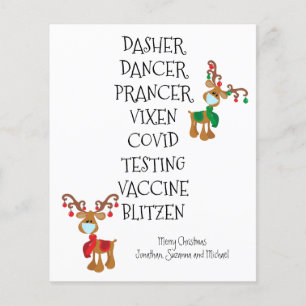 2021 Covid Weihnachtsmann Namen Haushalt Flyer