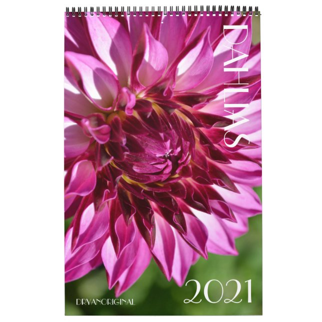 2021 DAHLIA CALENDAR - DRYANORIGINALER KALENDER (Titelbild)