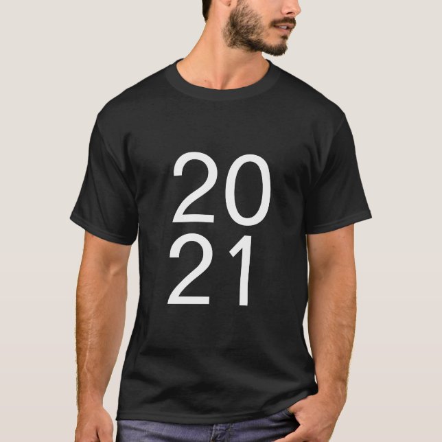 2021 Der dunkle T - Shirt der Männer (Vorderseite)