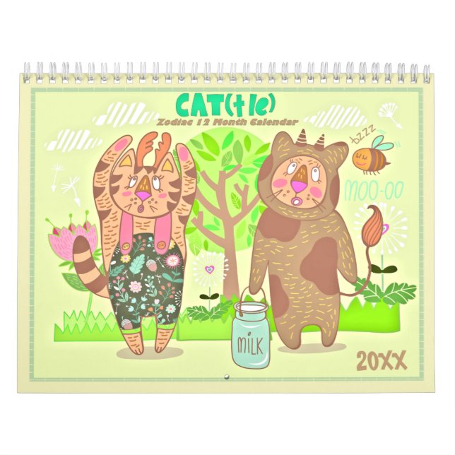 2021 Der Zodiac Cats-Kalender Kalender (Titelbild)