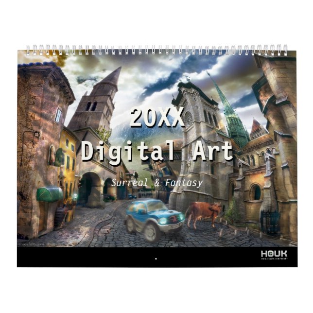 2021 Digital Surreal & Fantasy Art Kalender (Titelbild)