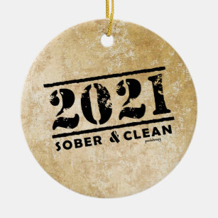2021 Ermutigung zu einer nüchternen und sauberen E Keramik Ornament