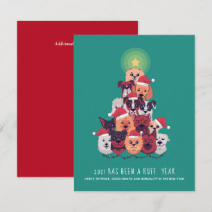 2021 Es ist ein RUFF Jahr DOG Weihnachtsbaum
