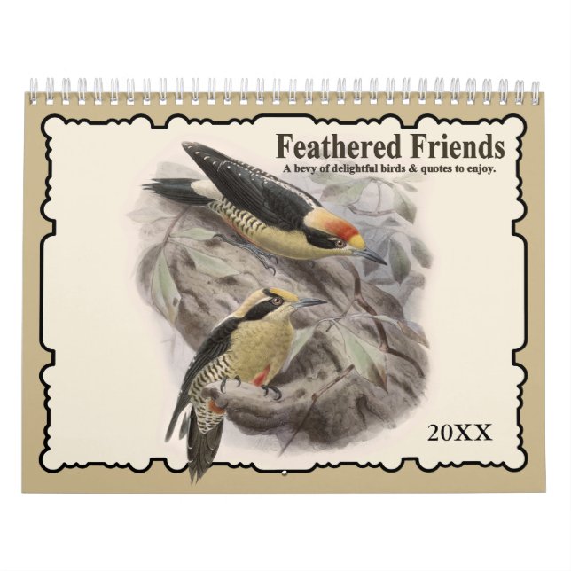 2021 Feathered Friends Bird Wall Calendar Kalender (Titelbild)