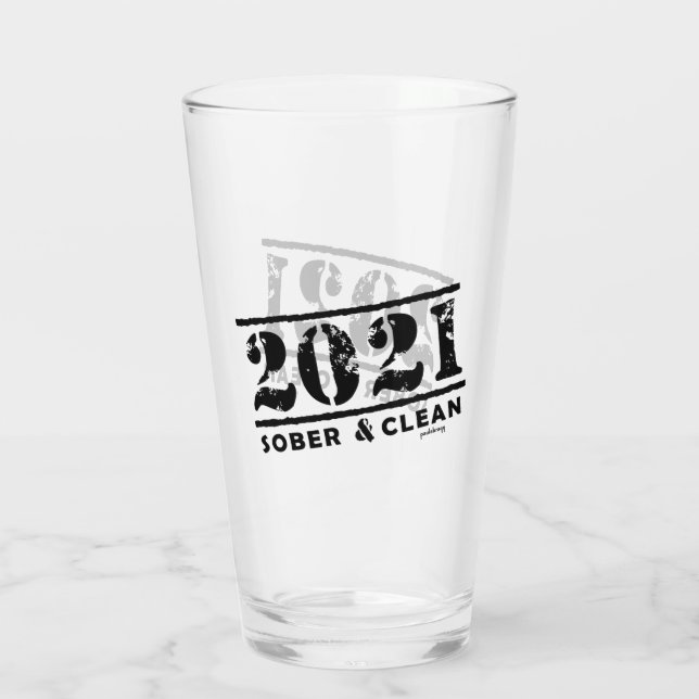 2021 Förderung von nüchterner und sauberer Erholun Glas (Rückseite)