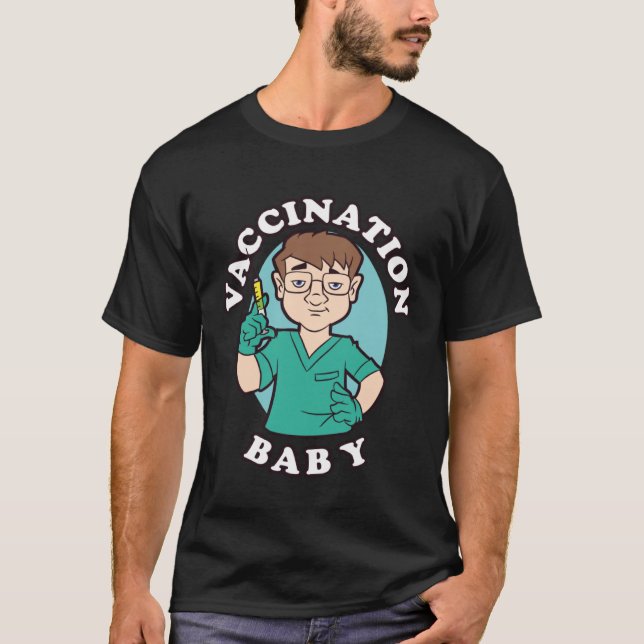 2021 geimpft bin ich mit Grippeimpfung i T-Shirt (Vorderseite)