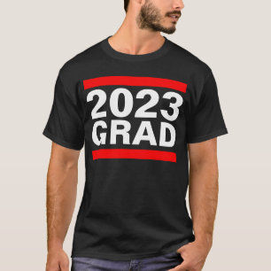 2021 Grand Black Red White Cool Block Abschluss T-Shirt