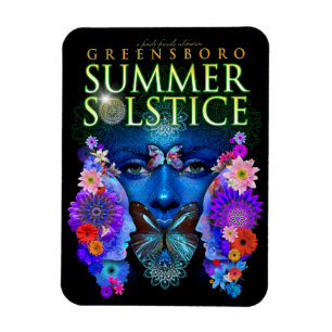 2021 Greensboro Summer Solstice Festival Keepake Magnet