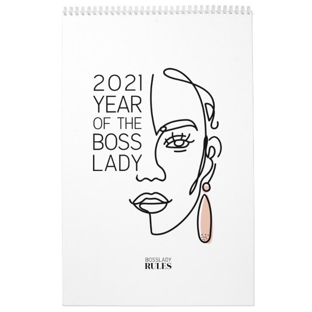 2021 Jahr der Motivierend Zitate der Boss Lady Kalender (Titelbild)