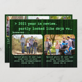 2021 Jahr in Review Family Foto Collage Weihnachte Feiertagskarte