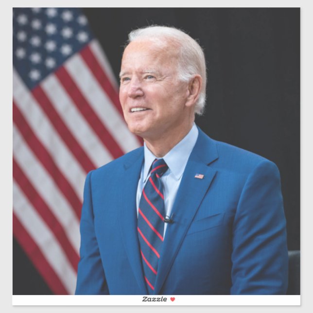 2021 Joe Biden US-Präsident Portrait Aufkleber (Blatt)