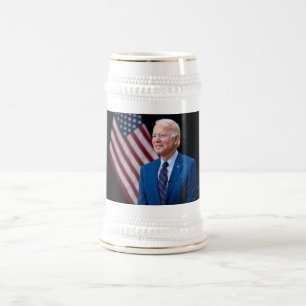 2021 Joe Biden US-Präsident Portrait Bierglas