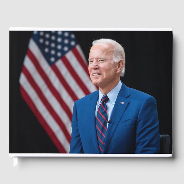 2021 Joe Biden US-Präsident Portrait Gästebuch (Vorderseite)