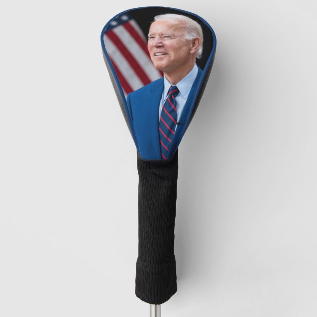 2021 Joe Biden US-Präsident Portrait Golf Headcover (Vorderseite)